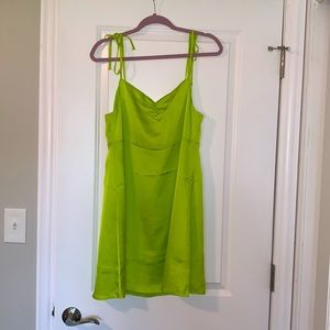 Green BP mini dress